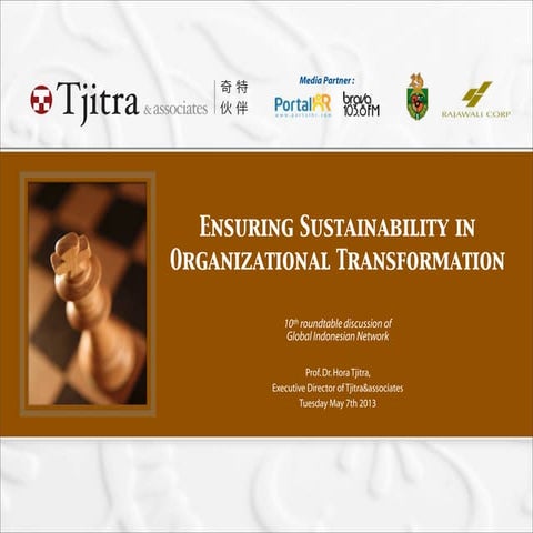 GI Net 10 - Ensuring Sustainability in Organizational Transformation