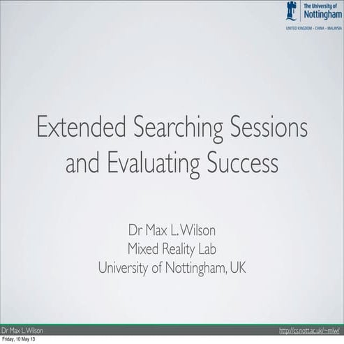 Understanding & Evaluating Search Sessions