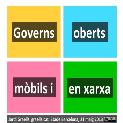 Governs oberts, mòbils i en xarxa