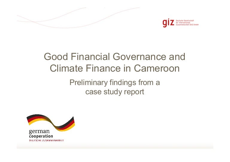 thumbnail of  Good Financial Governance and Climate Finance in Cameroon