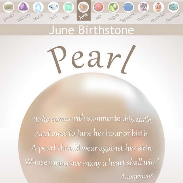June's Brithstone - Pearl 