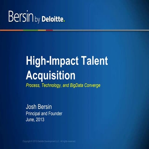 Best Practices in Recruiting Today - High-Impact Talent Acquisition