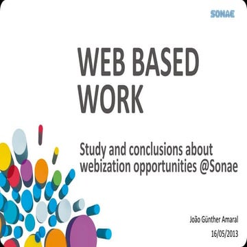 201305 IT Simplification   Web Based Work sonae