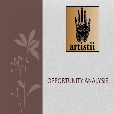 20130616   artistii reloaded opportunity analysis