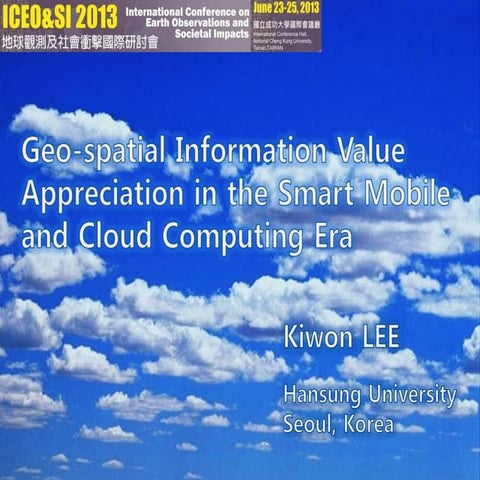 201306 ICEO-SI Keynote speech by Kiwon LEE