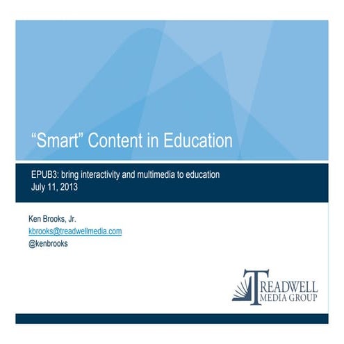 Smart Content in Education