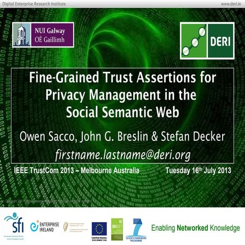 Fine-Grained Trust Assertions for Privacy Management in the Social Semantic Web