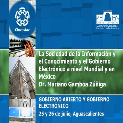 Curso "Gobierno abierto y electrónico" Aguascalientes, Ags.