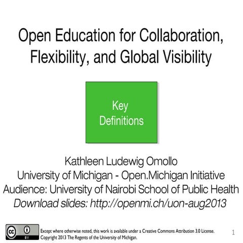 UON SPH OER Workshop - Definitions