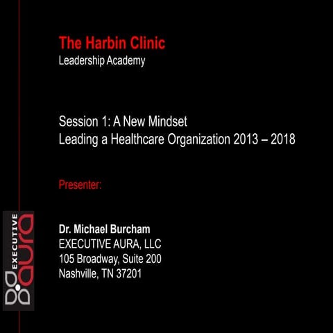 Harbin Clinic Presentation | Part 1