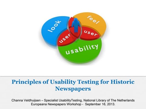 Principles of Usability Testing For Historic Newspapers