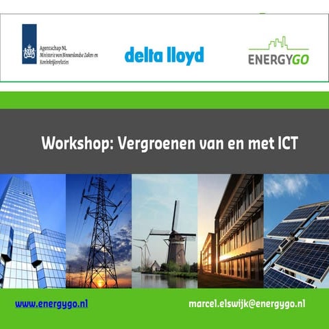 Workshop: Vergroenen van en met ICT