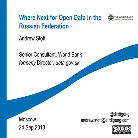 Where Next for Open Data in the Russian Federation