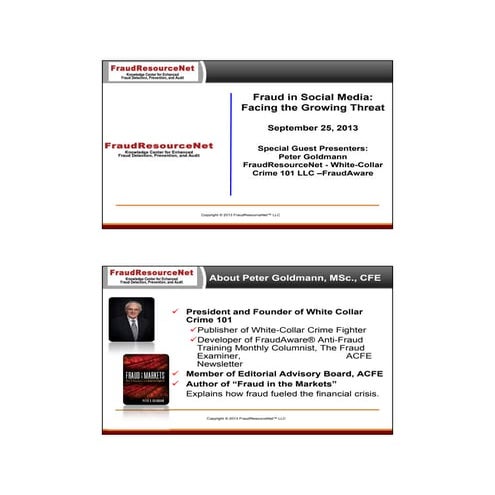 Fraud in Social Media: Facing the Growing Threat