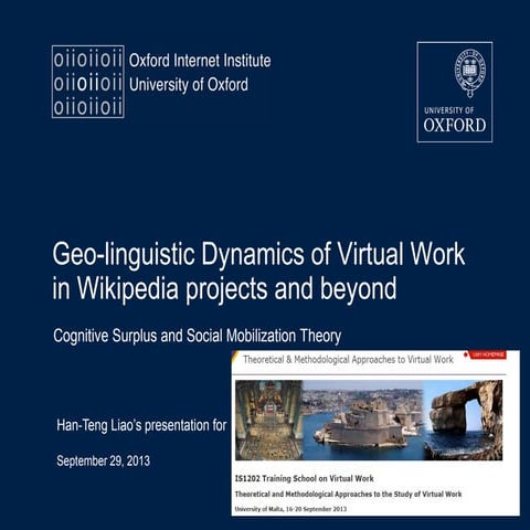 201309 geo-linguistic dynamics virtual work liao IS1202 Malta