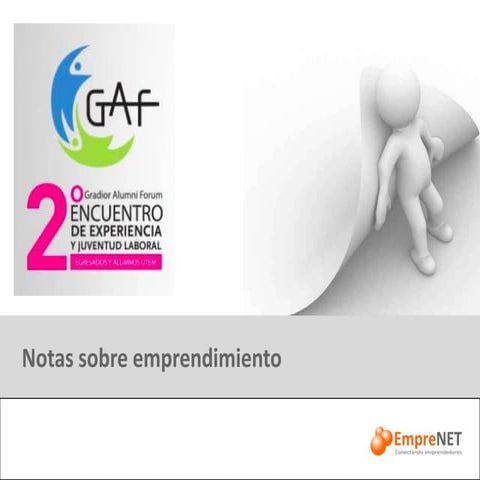 4 Notas sobre Emprendimiento