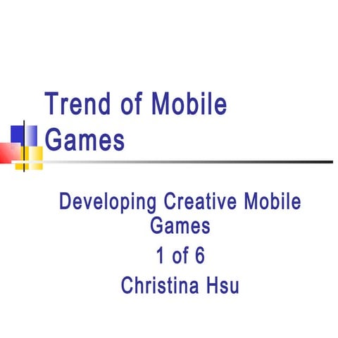 20131001 trend of mobile games