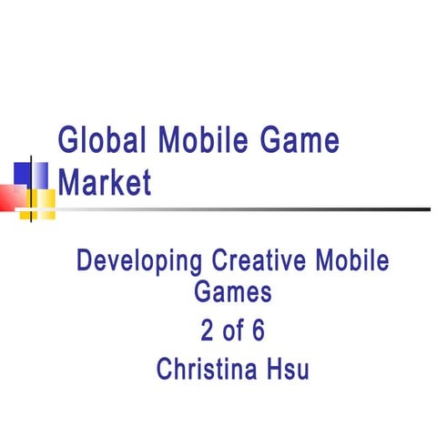 20131008 global mobile game market