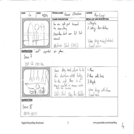 Reverse storyboard mine