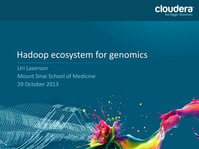Hadoop for Bioinformatics: Building a Scalable Variant Store