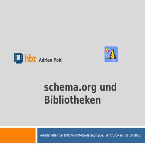 schema.org und Bibliotheken