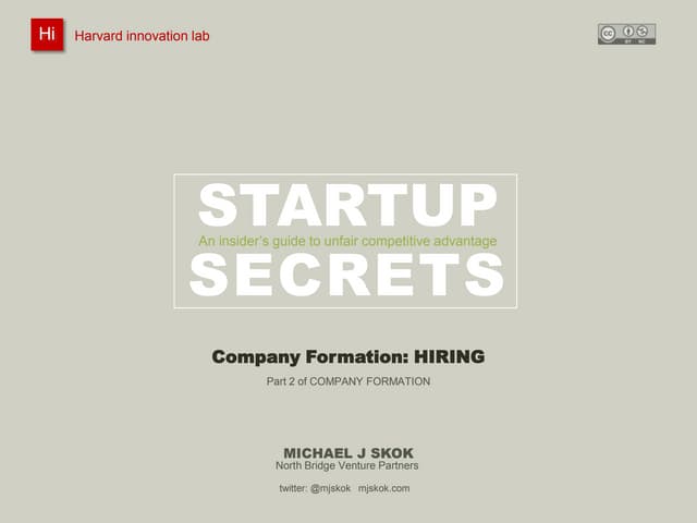Company Formation: Hiring