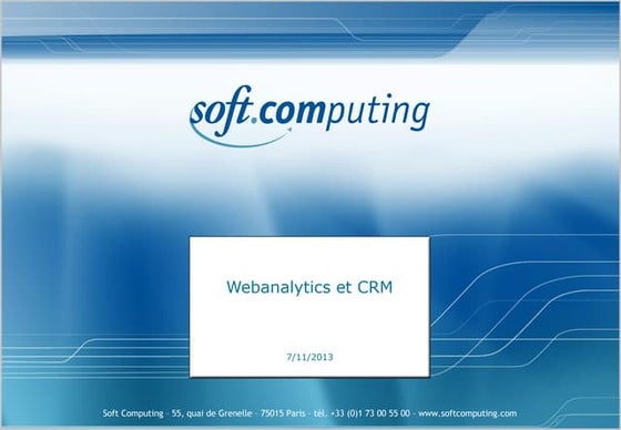 Webanalytics et CRM