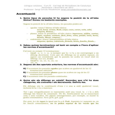 Morfologia nominal, accentuació i pronoms relatius