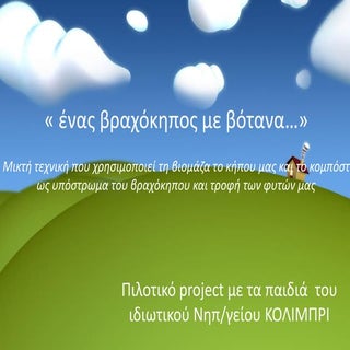 Ένας βραχόκηπος με βότανα