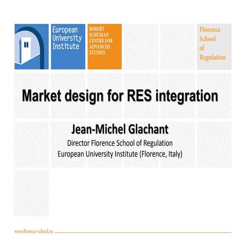 Market design for RES integration