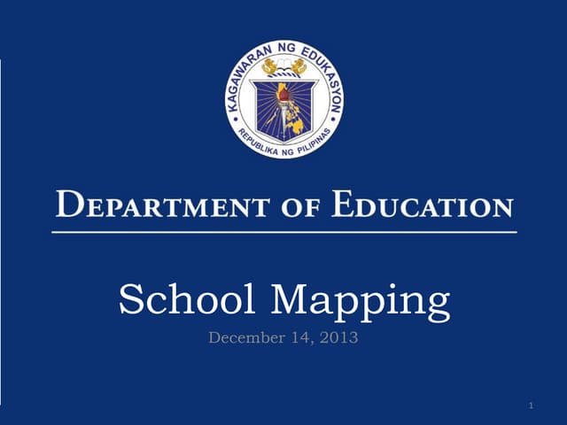 DepEd's Schools Mapping Initiative