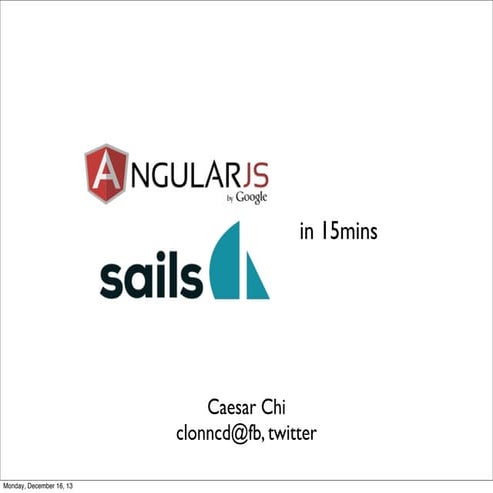 Angular mixed Sails, we are in MEAN stack | PDF