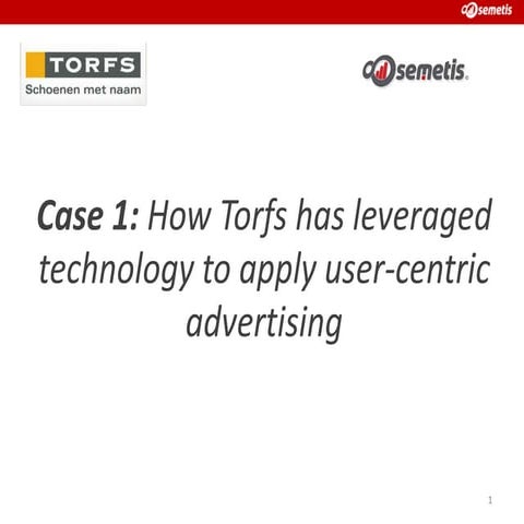 User-Centric Event: 5. How TORFS has leveraged technology to apply user-centr...
