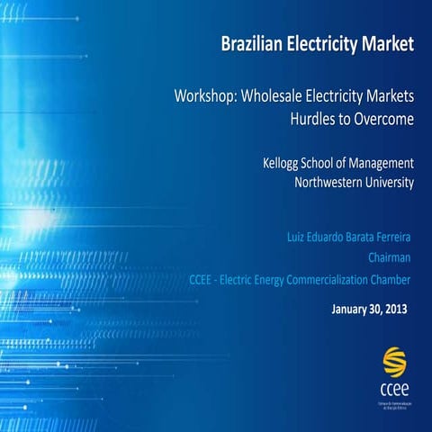 Wholesale Electricity Markets – Hurdles to Overcome / Mercados Atacadistas de...