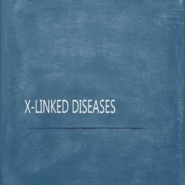 X-linked disease | PPTX