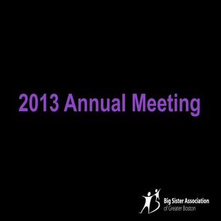 2013 Annual Meeting Slideshow
