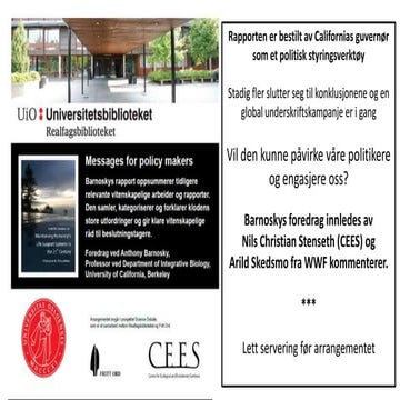 Anthony Barnosky PPT