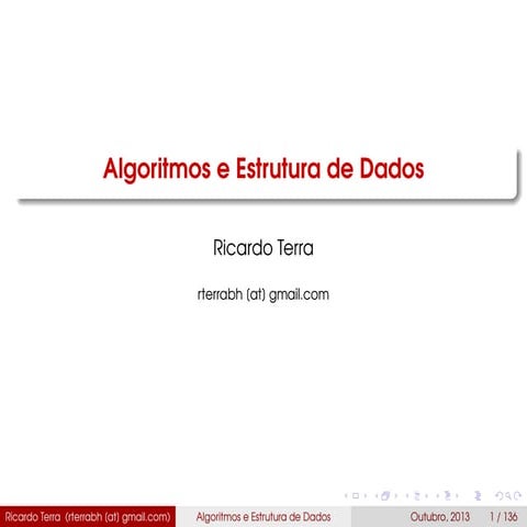 Apostila Algoritmos e Estrutura de Dados (AEDS)