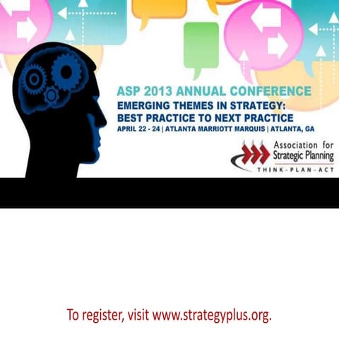 2013 ASP Conference in Atlanta, GA - April 22-24, 2013