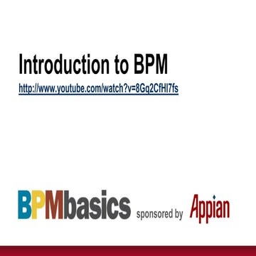 Introduction to Business Process Management