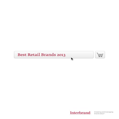 Interbrand's Best Retail Brands 2013