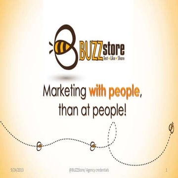 2013 buzz store agency credentials
