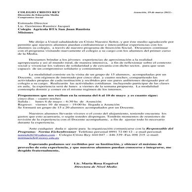 2013 carta  san juan bautista