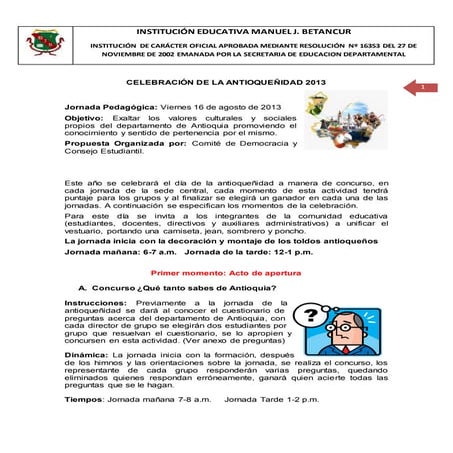 2013 celebración de la antioqueñidad