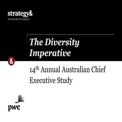 The Diversity Imperative: 14th Annual Australian Chief Executive Study