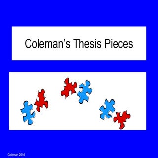 The Essay: Thesis Pieces