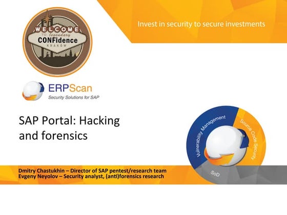SAP portal: breaking and forensicating 