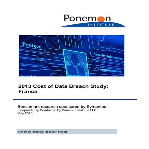2013 cost of data breach study - France