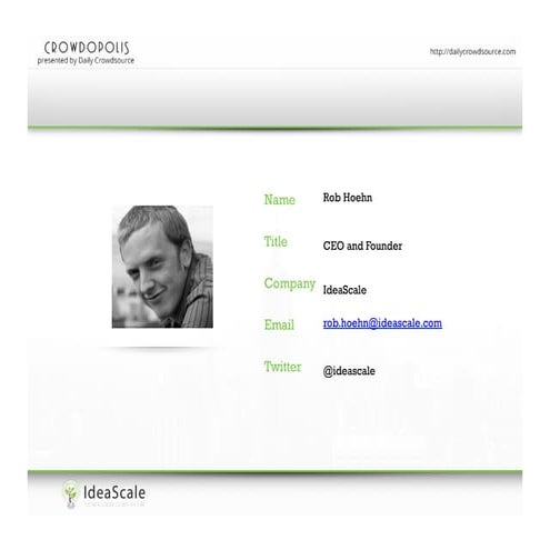 Presentation: Crowdopolis 