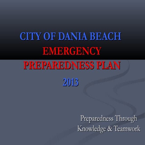 2013 dania beach hurricane preparedness presentation